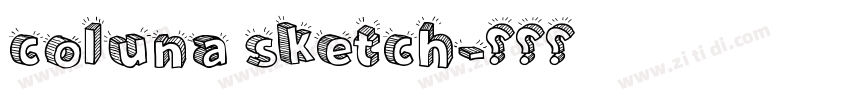 coluna sketch字体转换